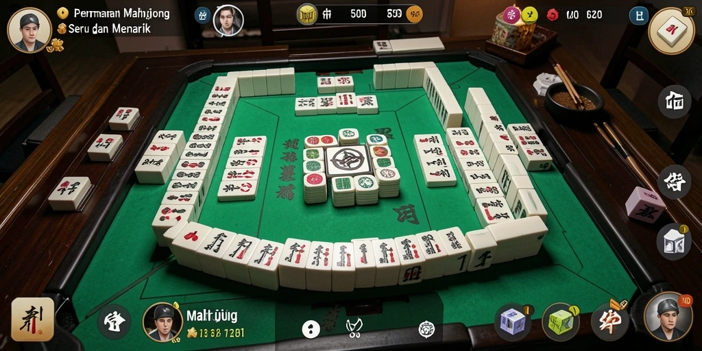 Tangkapan layar dari gameplay Mahjong yang menarik di 5ZK.