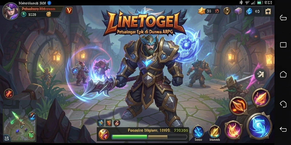 Tampilan menarik dari gameplay ARPG LINETOGEL yang mendebarkan.