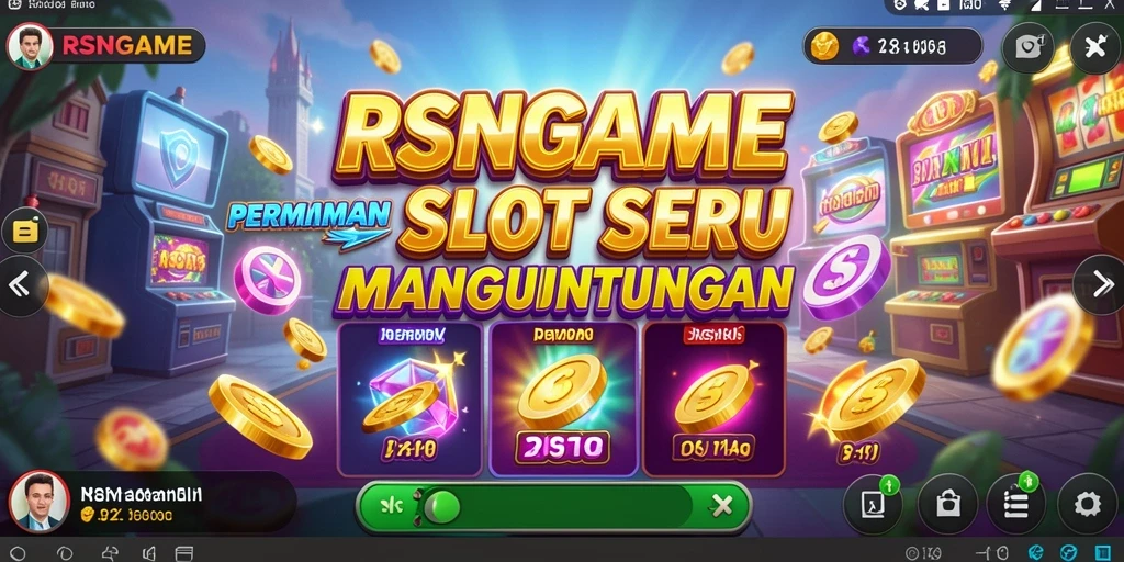 Tampilan gameplay seru di RSNGAME dengan mesin slot menarik.