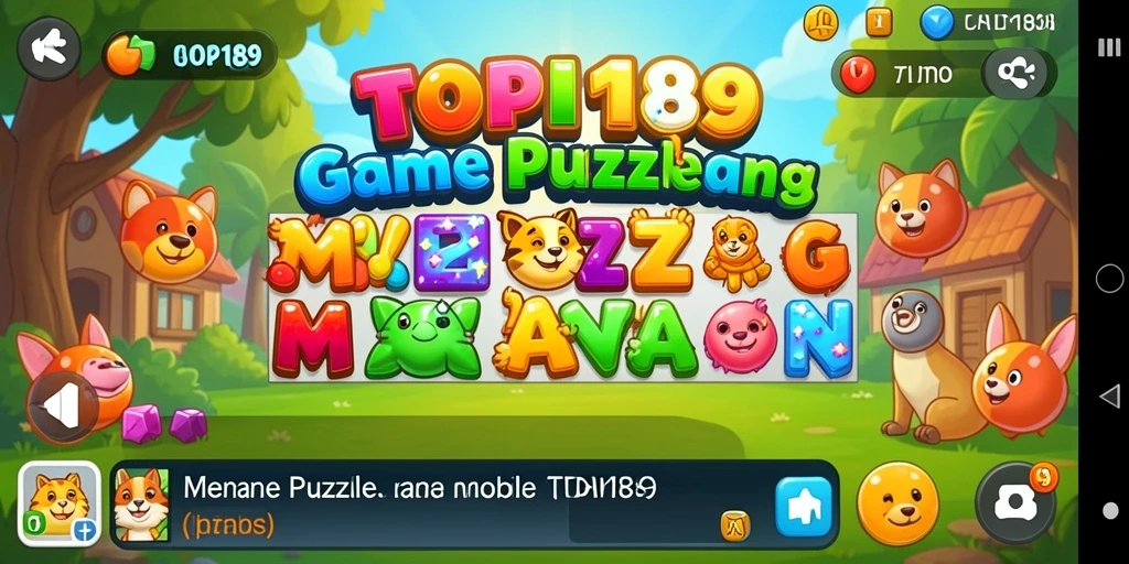 Tampilan gameplay menantang dari TOPI189 dengan teka-teki menarik.